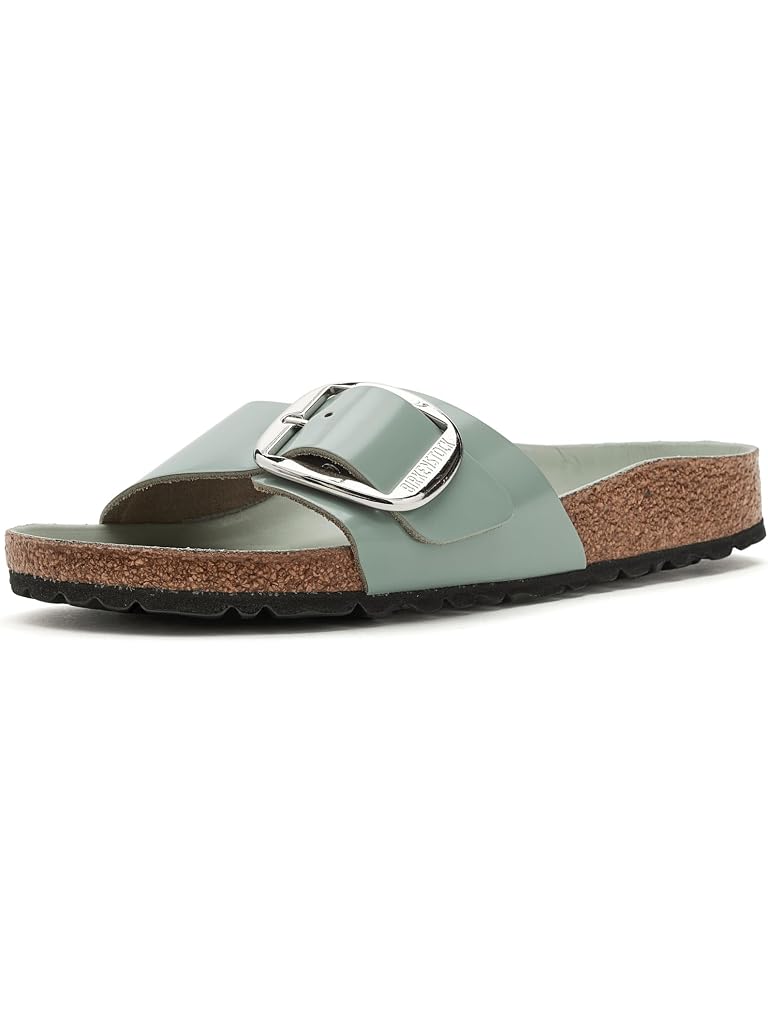 Gray Birkenstock Madrid Big Buckle High Shine