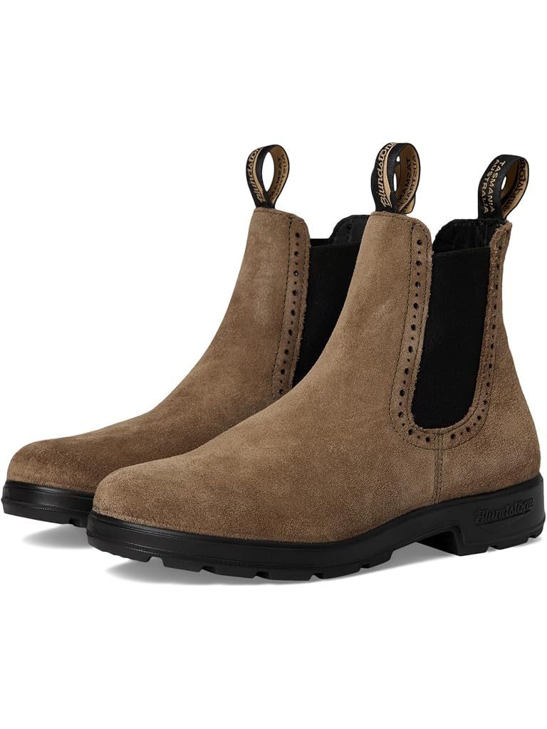 Black Blundstone High-Top Chelsea Boots