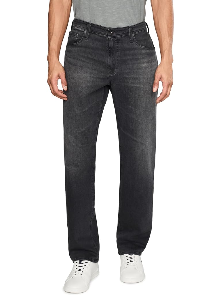 Gray AG Reggie Athletic Straight Jeans Curson