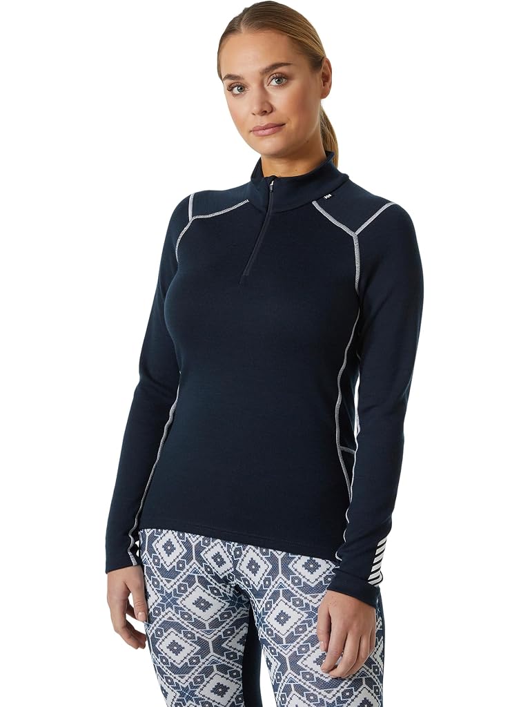 Navy Helly Hansen Lifa Merino Midweight 1/2 Zip
