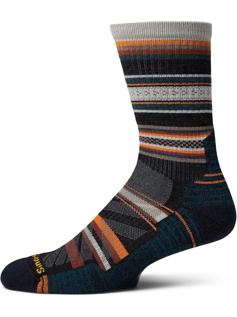 Black Smartwool Hike Light Cushion Panorama Crew