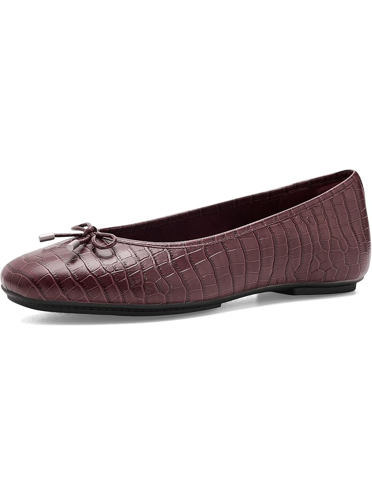 Brown FitFlop Delicato Crocodile Ballerinas