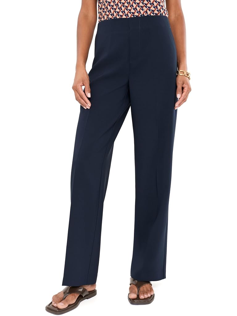 Navy NIC+ZOE 31" Lenox Wide Leg Sleek Stretch Pants