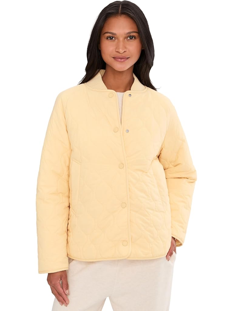 Yellow Varley Luca Quilted Jacket