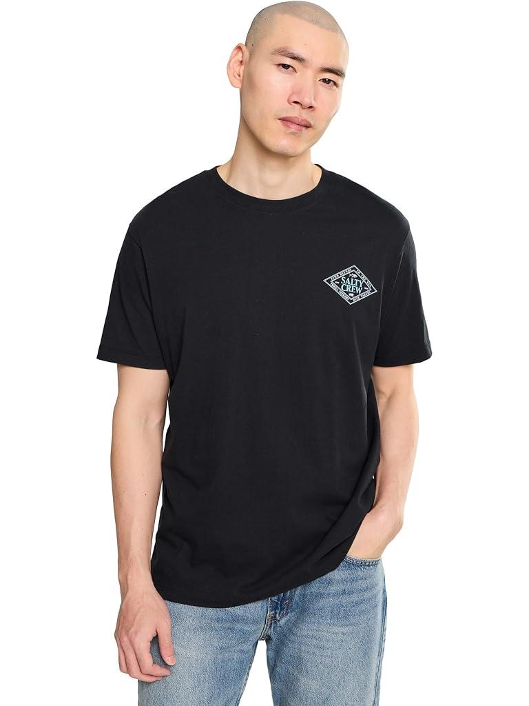 Black Salty Crew Iconic Short Sleeve Tee