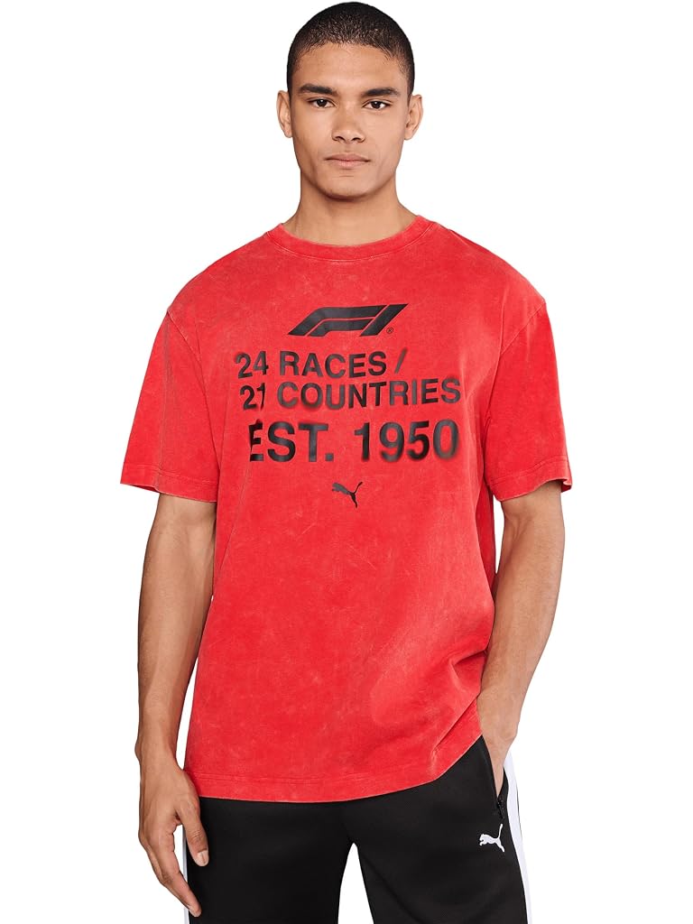 Red PUMA Formula 1 Race Number Graphic T-Shirt