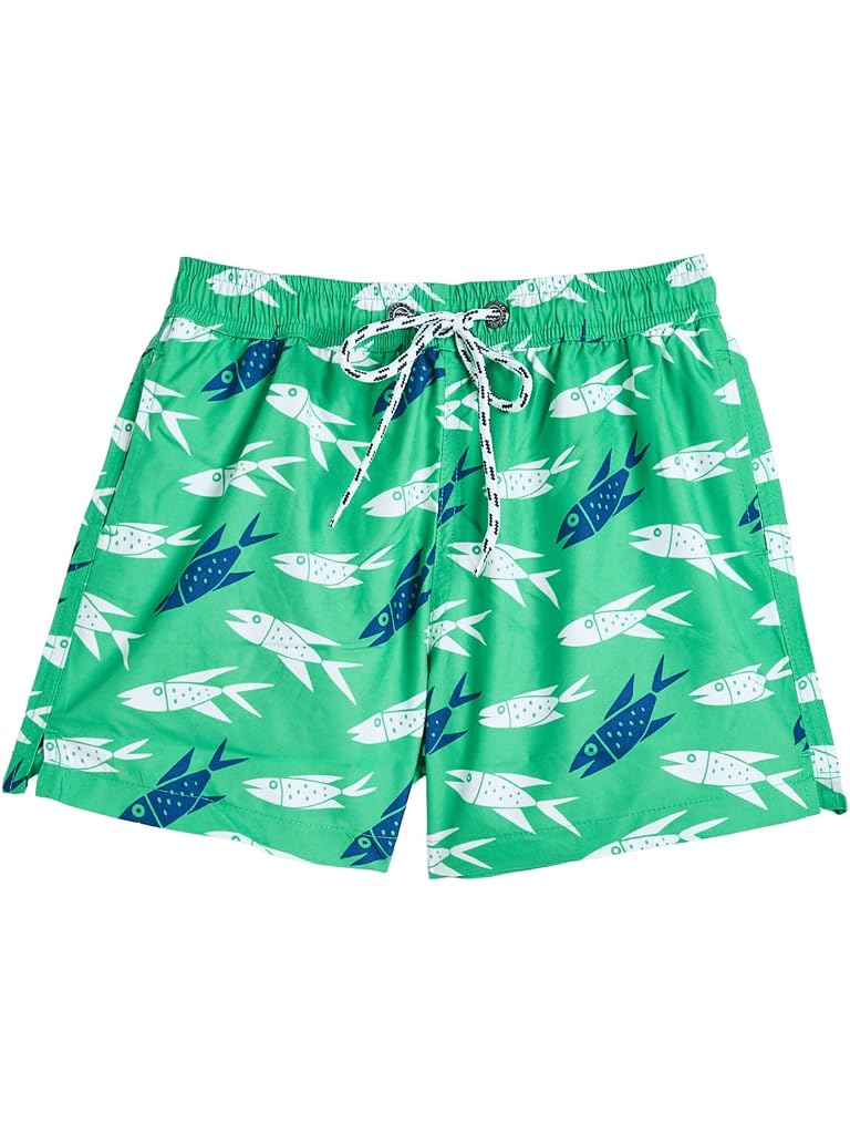 Green Snapper Rock Off the Hook Swim Shorts (Toddler/Little Kid/Big Kid)