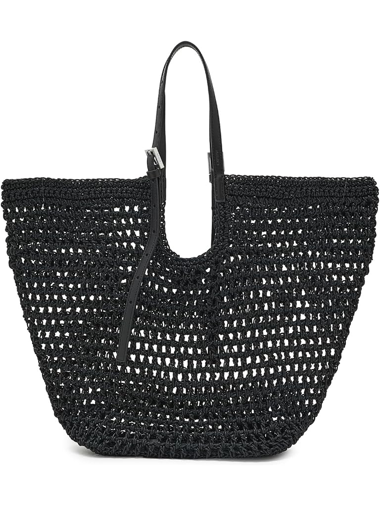 Black AllSaints Ara Cotton Knot East/West Tote
