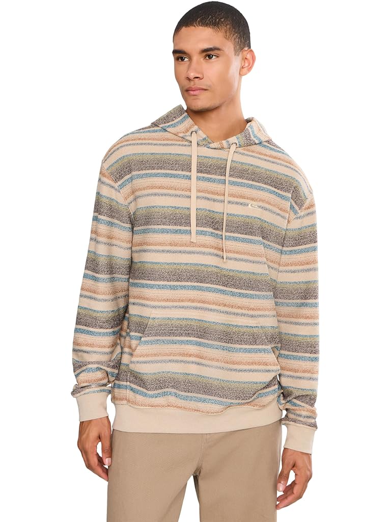 Taupe Quiksilver Great Otway Hoodie Fleece