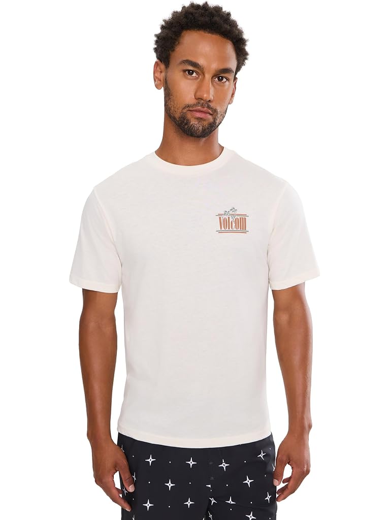 White Volcom Breathe Deep Tee