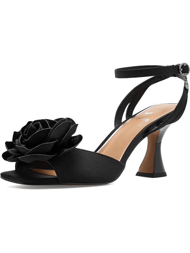 Black J. Renee Pomeline Ankle Strap Sandals