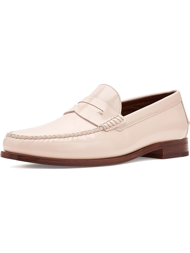 White Johnston & Murphy Baldwin Penny Loafers