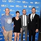 Shia LaBeouf, Kate Mara, Dito Montiel, and Adam G. Simon at an event for Man Down (2015)