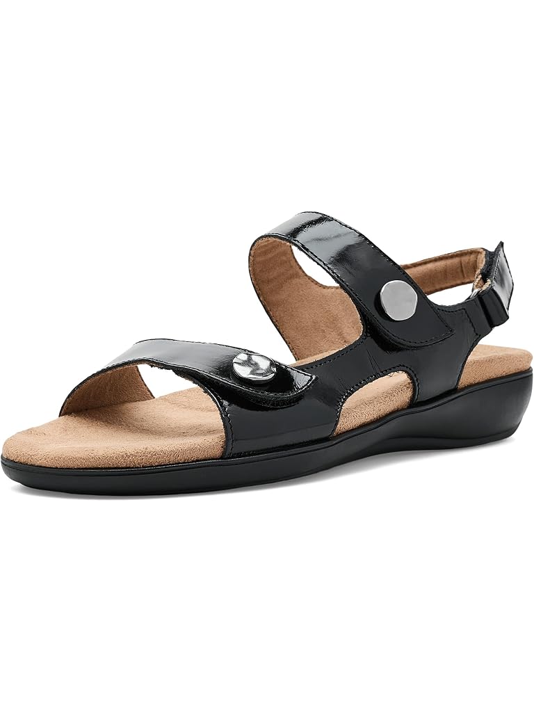 Black Trotters Romi Metallic Sandals