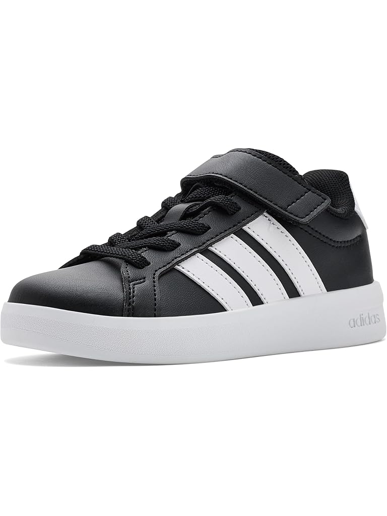 Black adidas Grand Court 3.0 Shoes (Little Kid)
