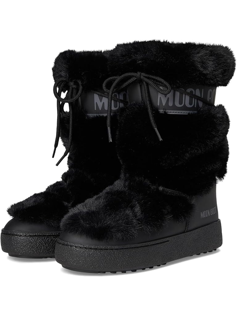 Black MOON BOOT Ltrack Faux Fur High Wp