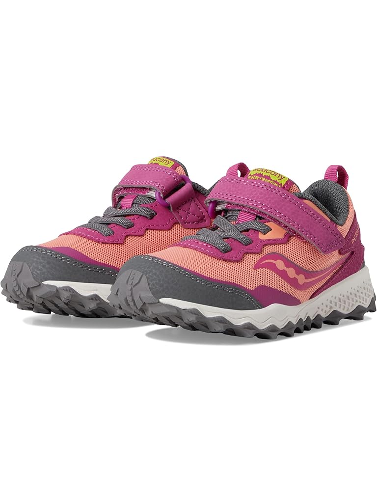 Pink Saucony Peregrine Shield KDZ A/C Sneakers (Little Kid/Big Kid)