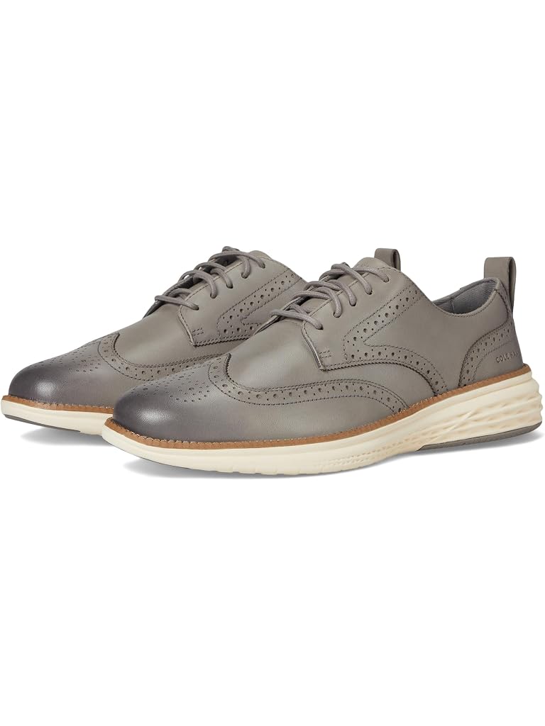 Gray Cole Haan Grand Hurrion Wing Tip Oxford