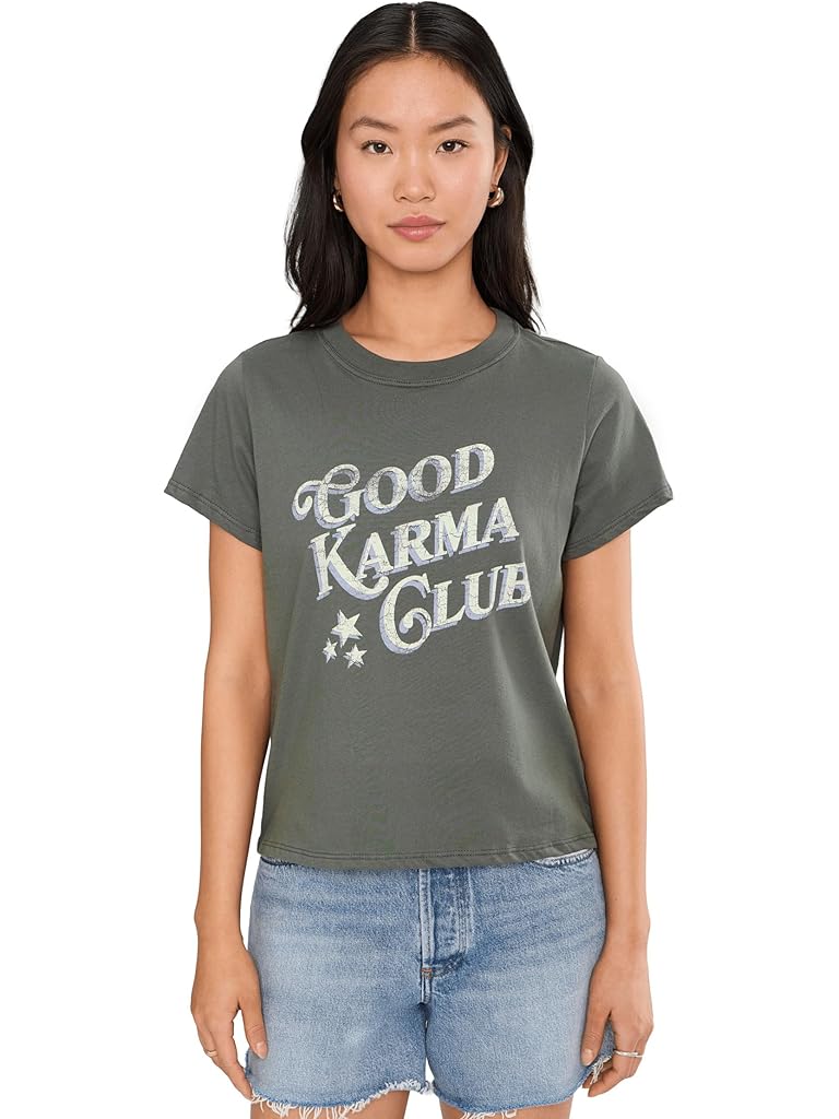 Black Spiritual Gangster Karma Club Lila Tee