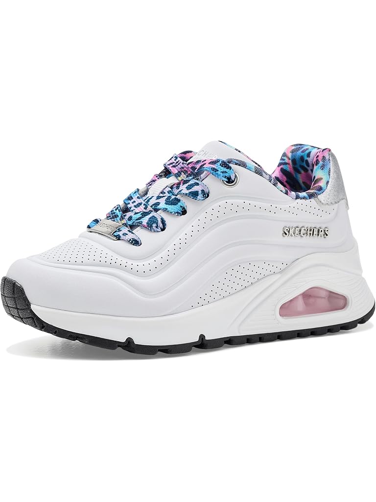 White SKECHERS Uno Gen1-Leopard Popstar 310931L (Little Kid/Big Kid)