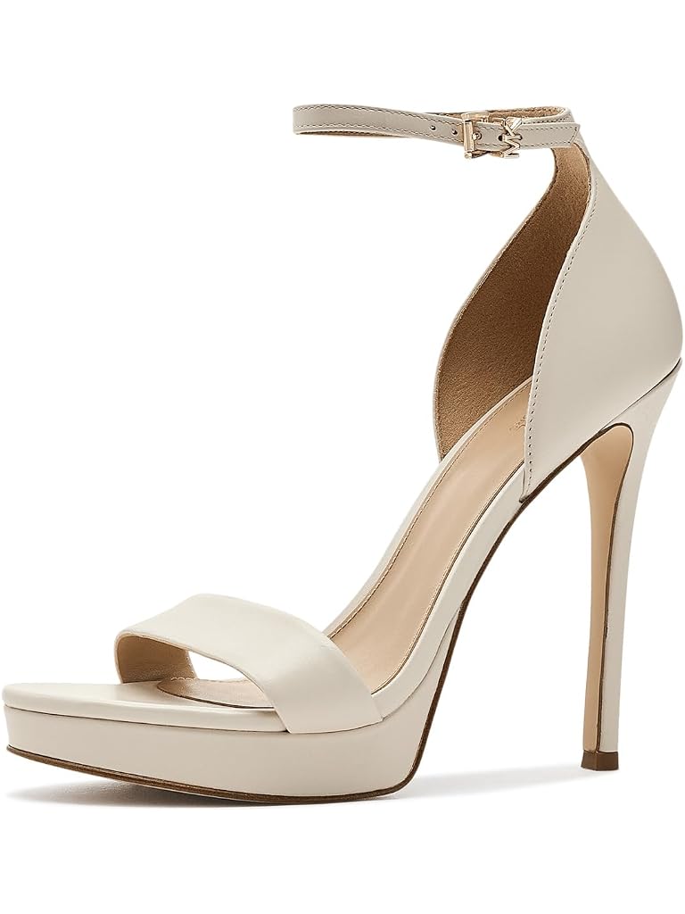 White Michael Kors Jordyn Platform Sandal