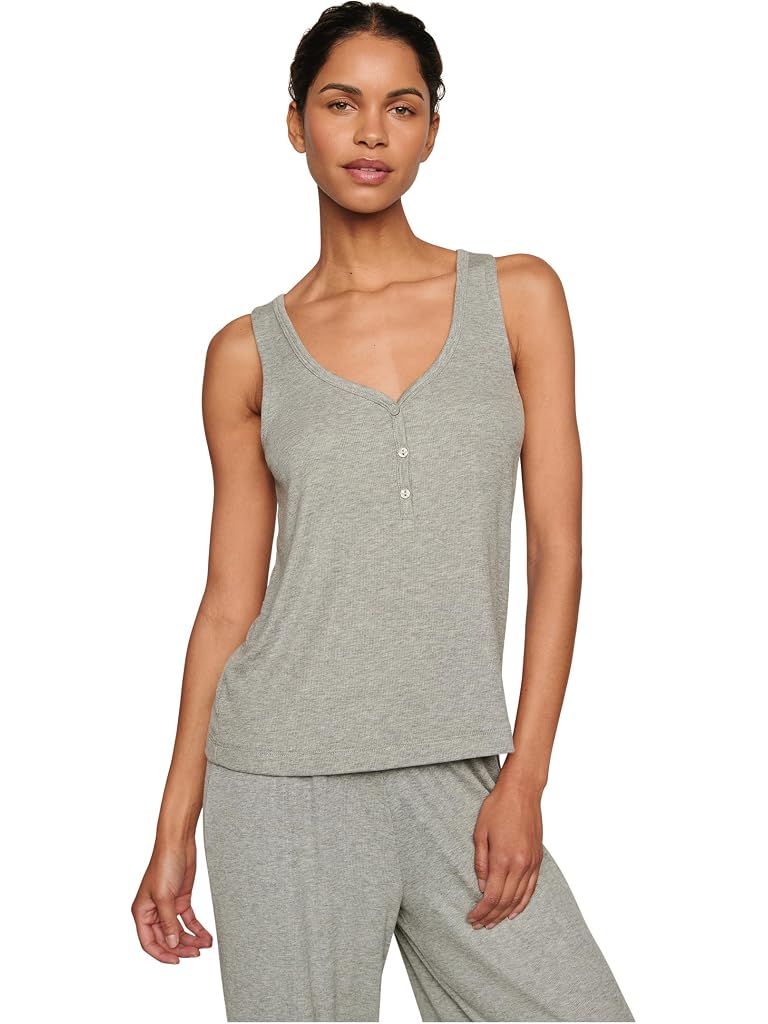Gray Eberjey Dream Rib V-Neck Tank