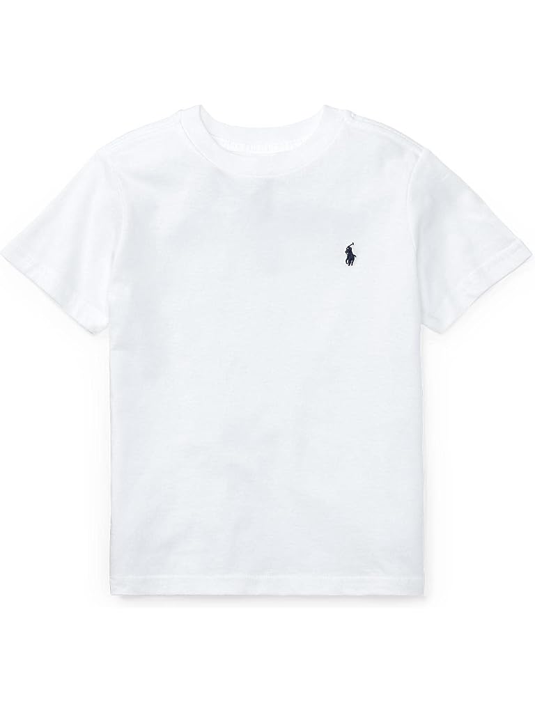 White Polo Ralph Lauren Short Sleeve Jersey T-Shirt (Big Kids)