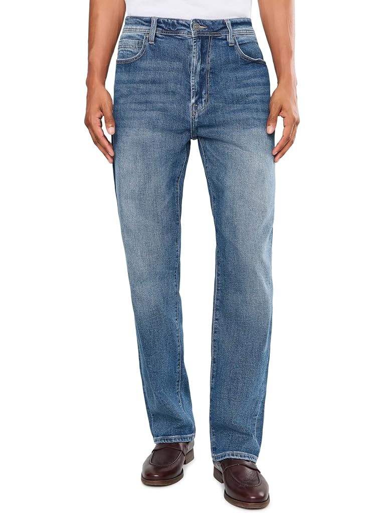 Blue Liverpool Los Angeles Sutton Mid-Rise Loose Straight Jeans