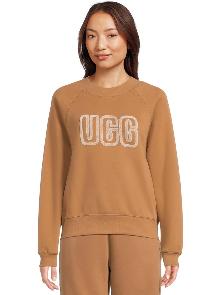 Brown UGG UGG Logo Crew Neck