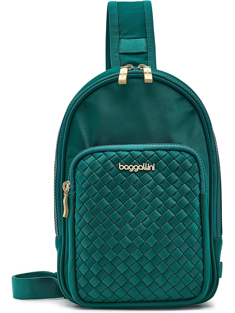 Green Baggallini Waverly Woven Sling