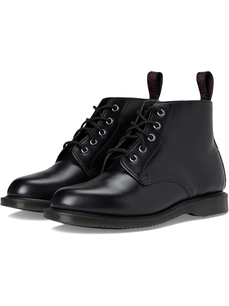 Black Dr. Martens Emmeline Leather Lace-Up Boots