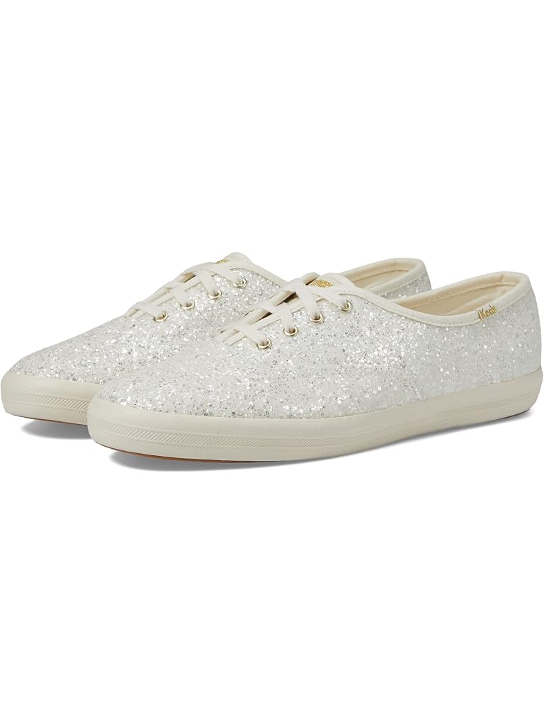 White Keds Champion Glitter Lace Up