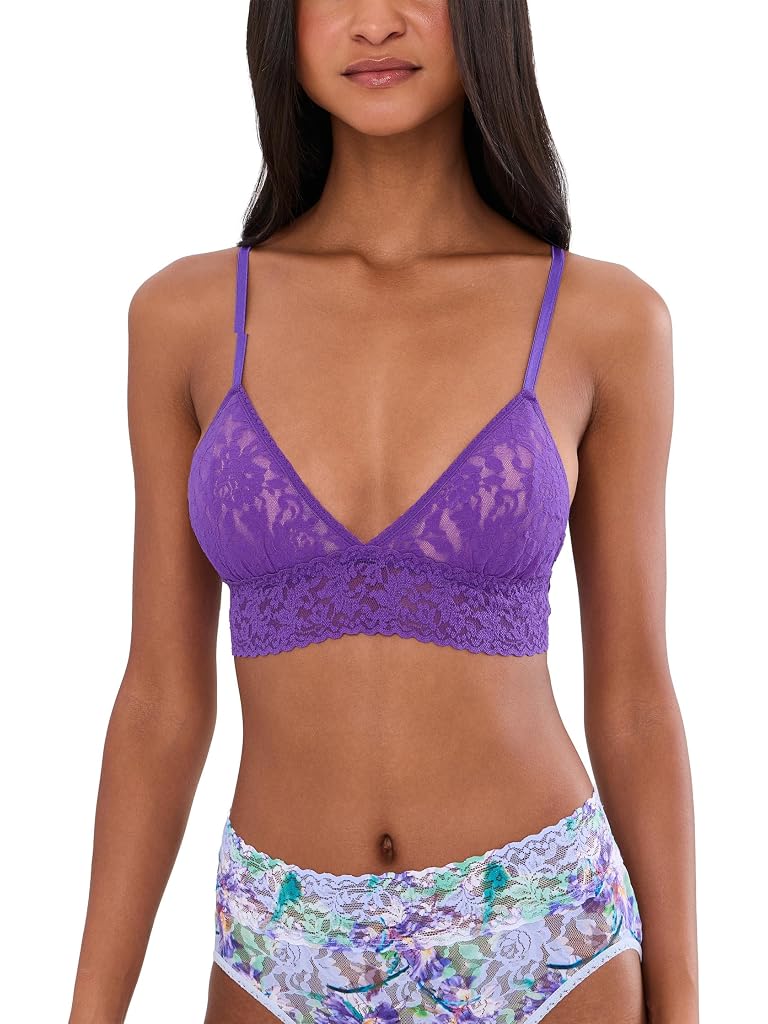 Purple Hanky Panky Signature Lace Padded Triangle Bralette