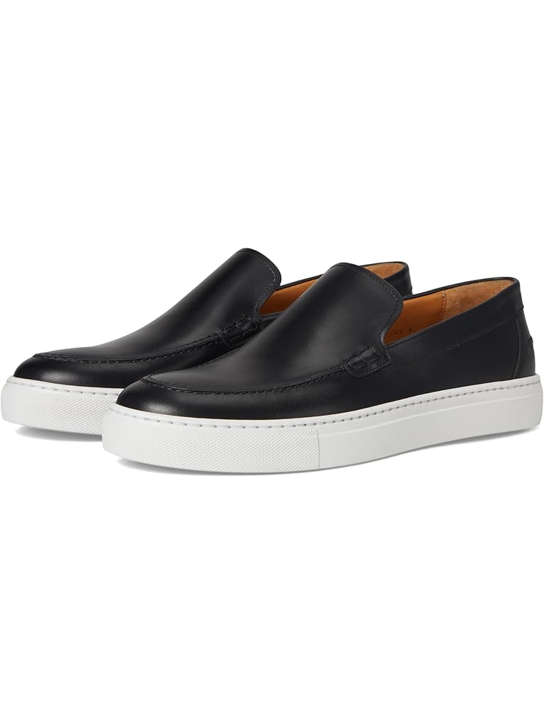 Black Magnanni Mocasin Slip