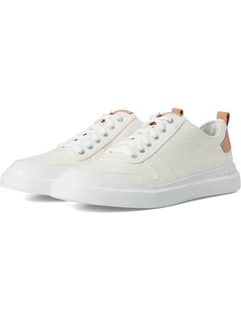 Beige Cole Haan GrandPro Rally Canvas Court Sneaker
