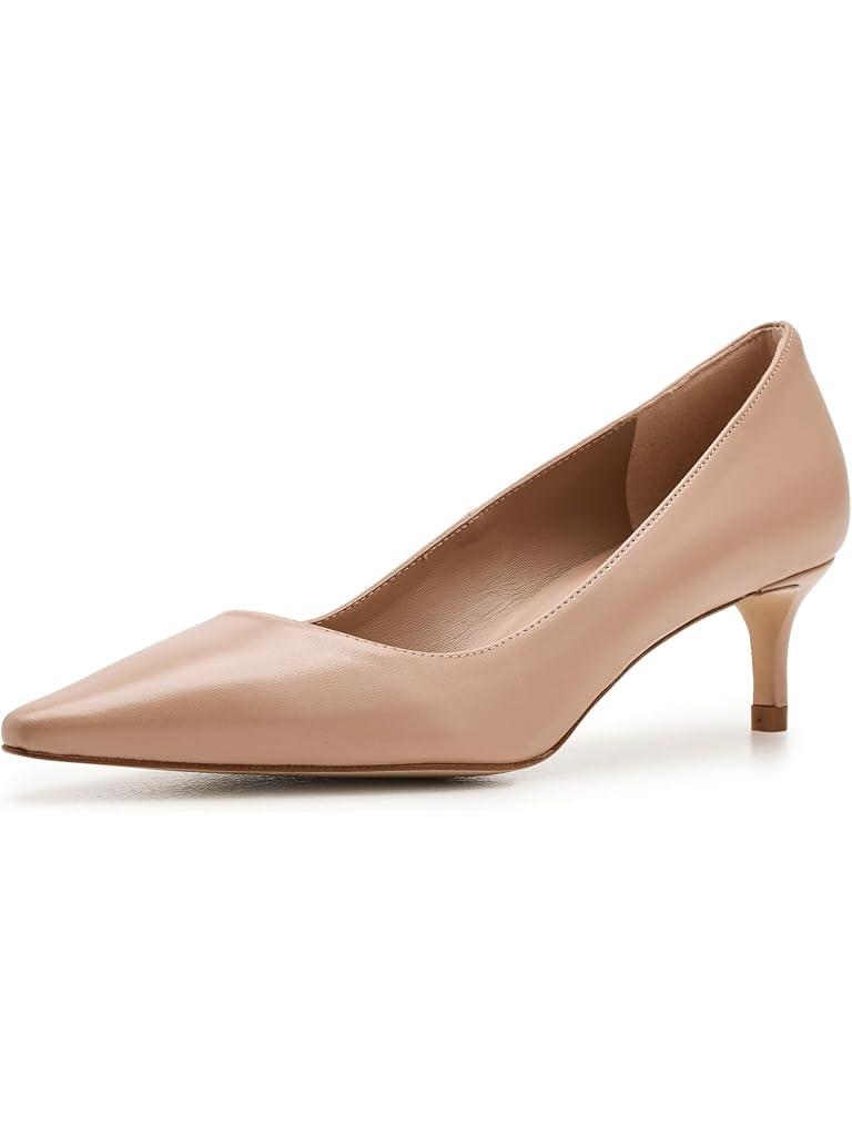 Green LK Bennett New Ava Pointed Kitten Heel Court