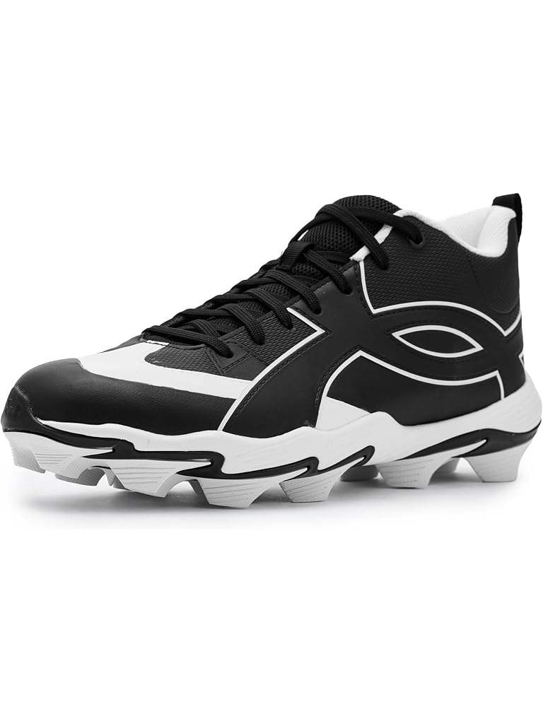 Black Under Armour Leadoff Icon Mid Baseball Cleats