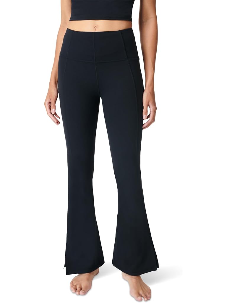Black Sweaty Betty Super Soft Flare 32" Yoga Trousers