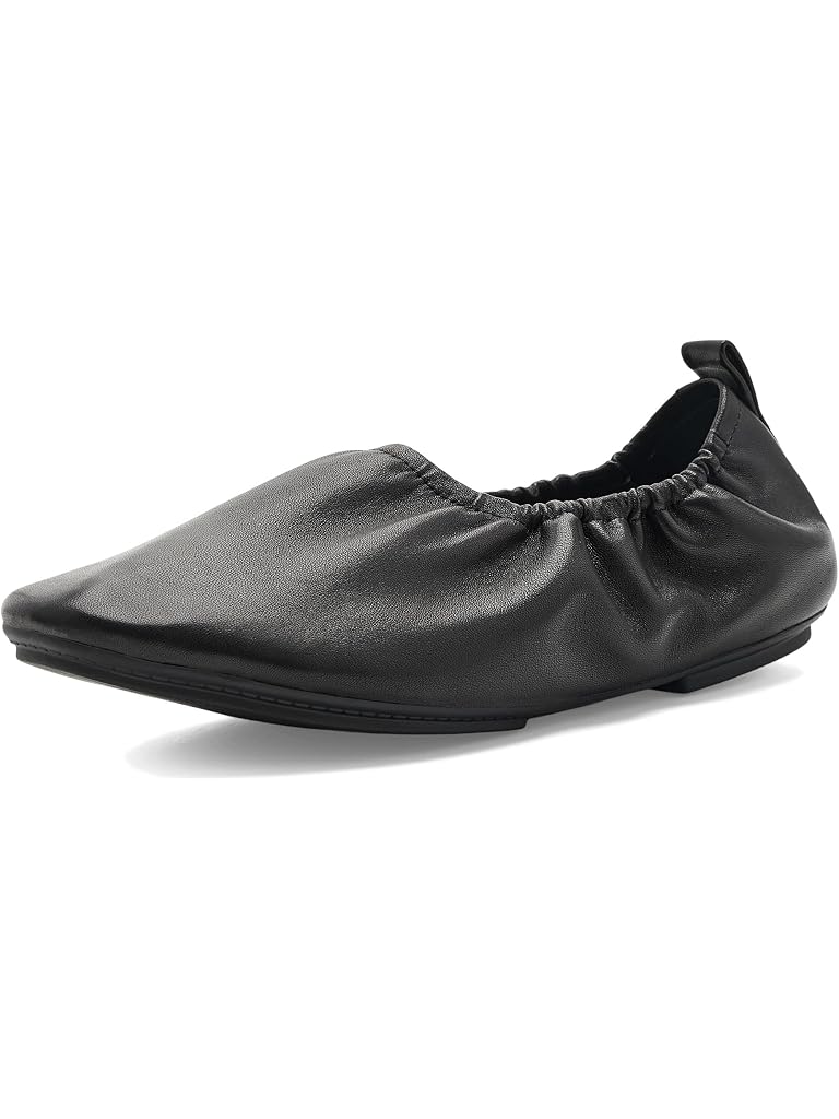Black FitFlop Delicato Poise Leather Ballerinas
