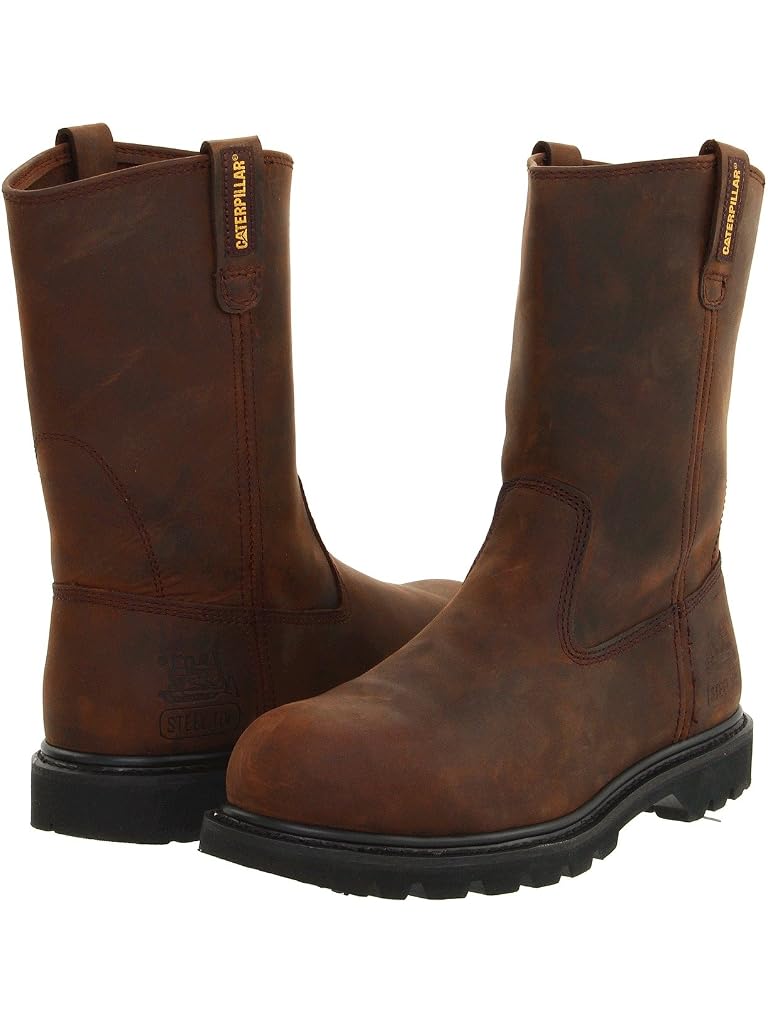 Brown Caterpillar Revolver Steel Toe