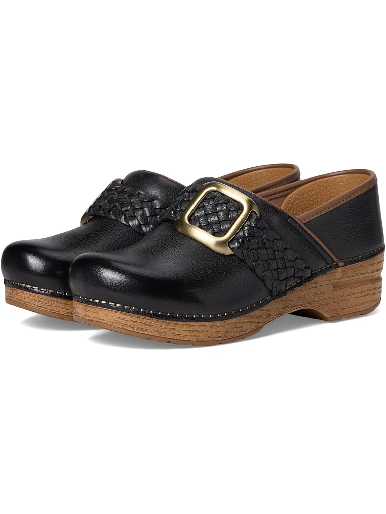 Black Dansko Pro Braided Clogs