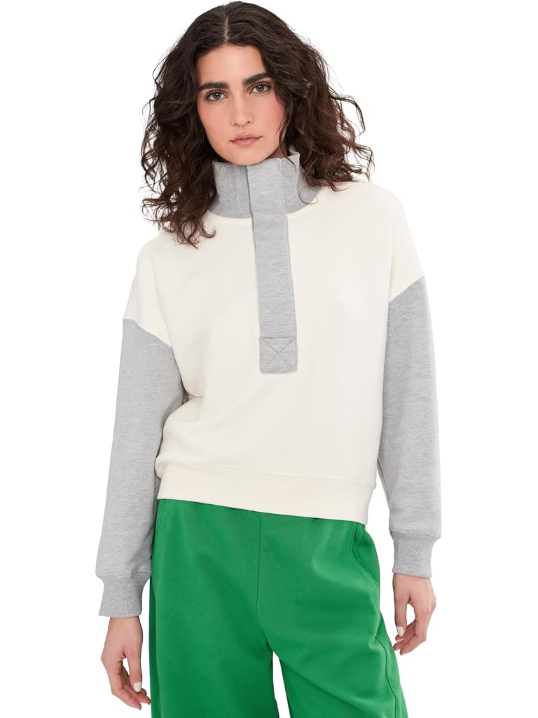 Black Free People Color-Block Timeless Pullover