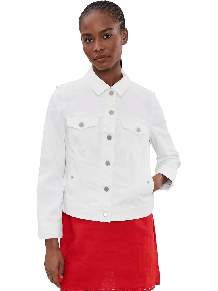 White Liverpool Los Angeles Petite Classic Jeans Jacket