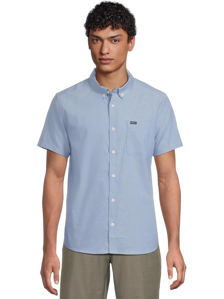 Blue RVCA Thatll Do Stretch Short Sleeve