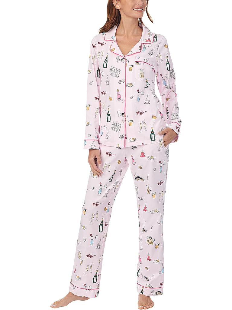 Pink Bedhead PJs Organic Cotton Long Sleeve Classic PJ Set