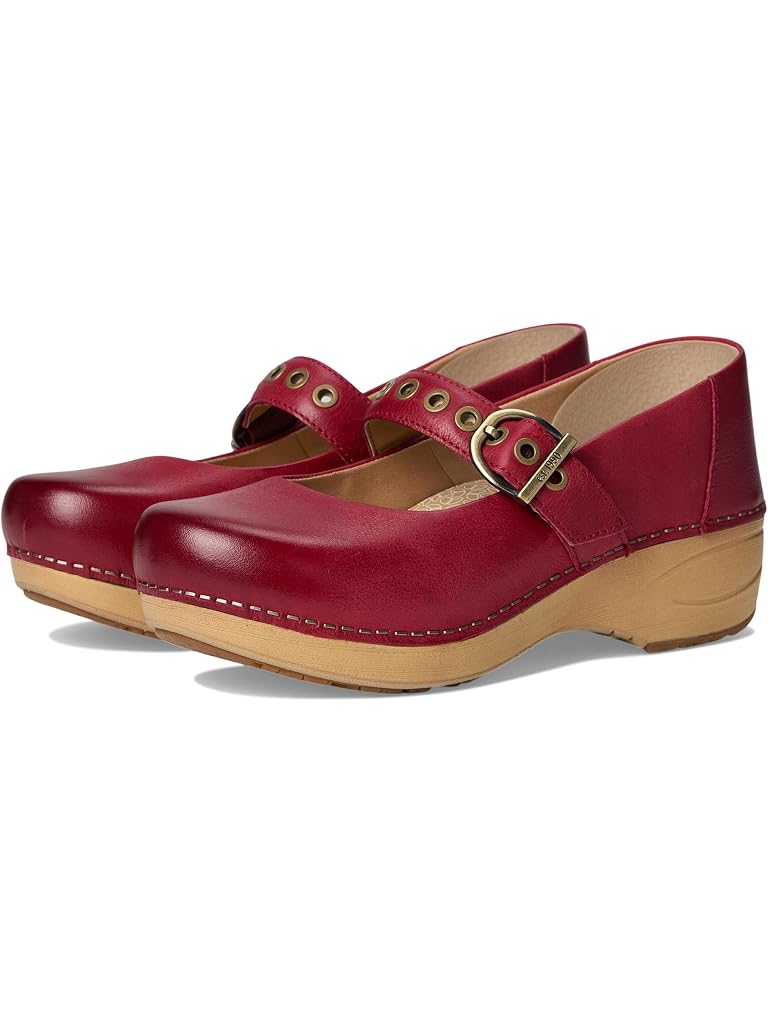 Red Dansko XP 2.0 Mary Jane Clog