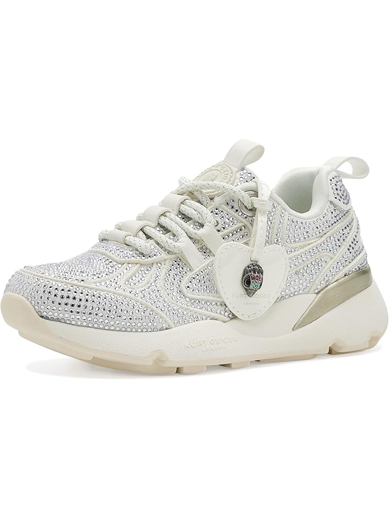 White Kurt Geiger London Mini Kurt Runner (Little Kid/Big Kid)