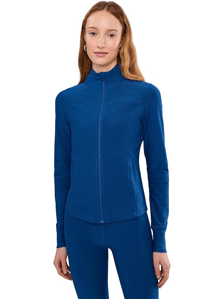 Blue Beyond Yoga Spacedye Trails Active Jacket