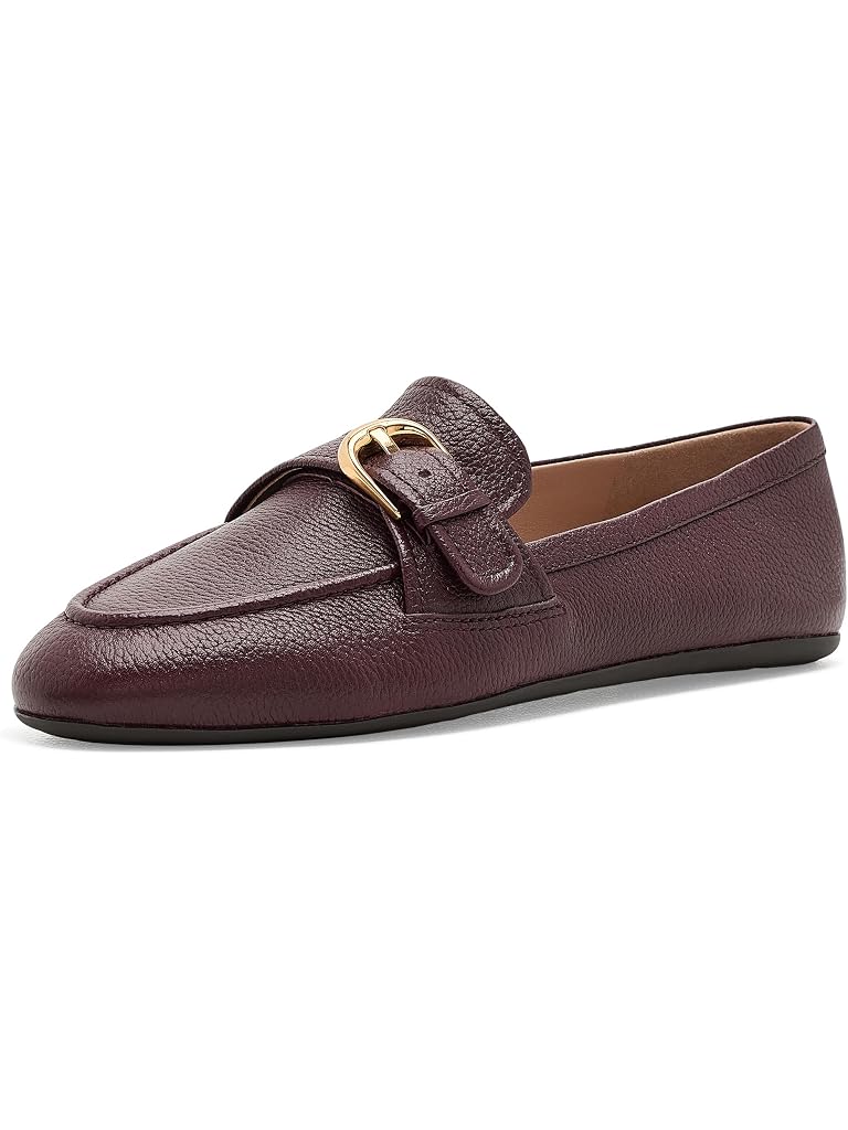 Burgundy Cole Haan Grand Ambition Alette Buckle Loafers
