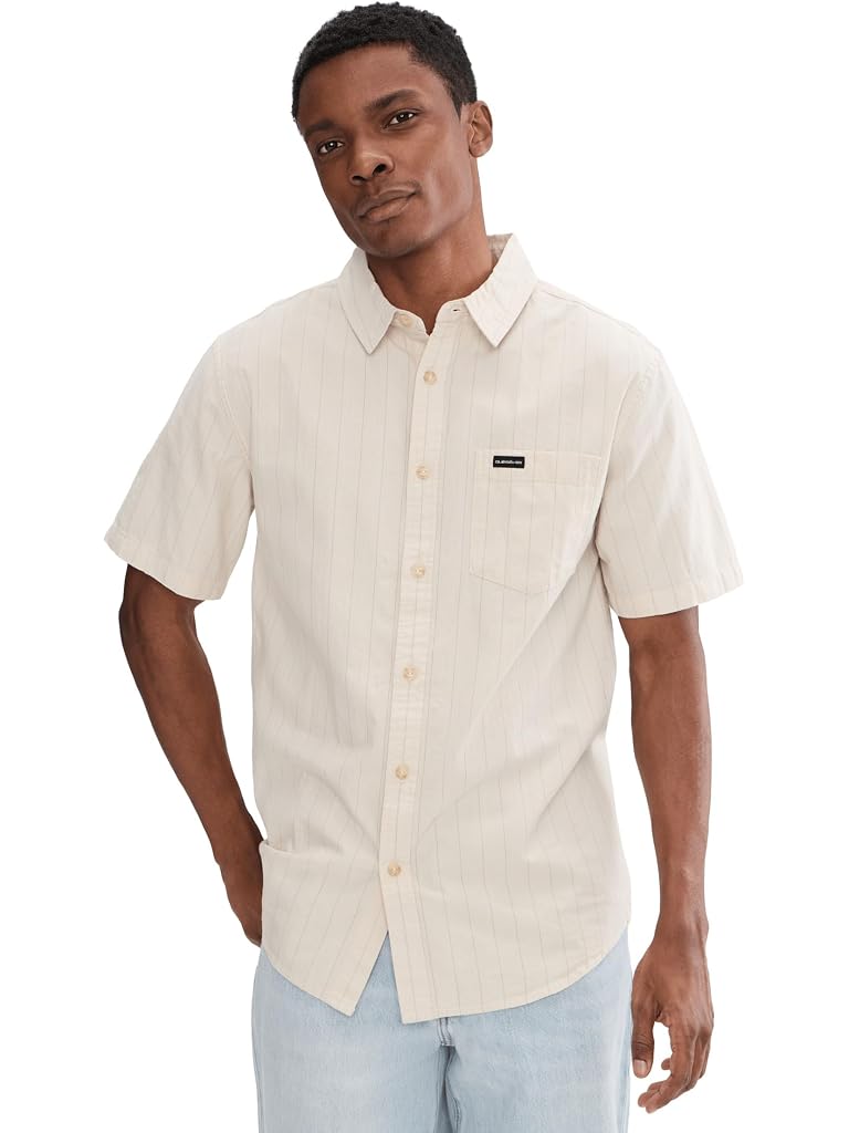 Bone Quiksilver Dobby Stripe Classic Woven